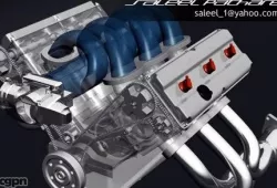 V6 DOHC Engine ver 2 3d model