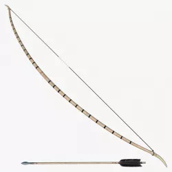 Viking Bow and Arrow 3d model