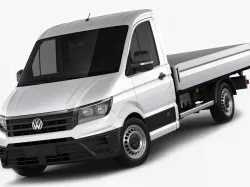 VW Crafter 2017 single cab pickup 3d model