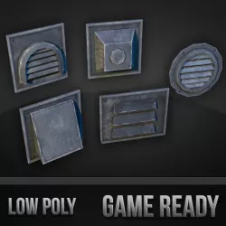 Wall Vents 3d model