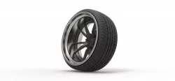 Wheel for Stance car 3d model