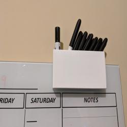 Dry erase marker caddy for whiteboard by mach3d, Download free STL model