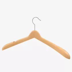 Wooden Clothes Hanger 3d model