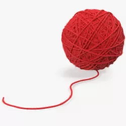 Wool Yarn Ball 3d model