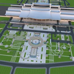 XiaMen railway Station 3d model