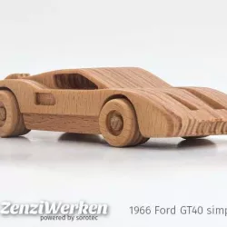 1966 Ford GT40  simplified cnc/laser