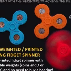 Adjustable Coin Weighted Fidget Spinner