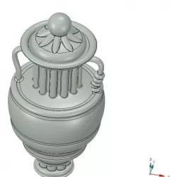 amphora cup vessel for dust