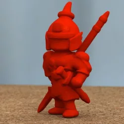 ancient Chinese warrior with spear