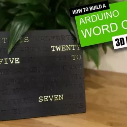 Arduino Word Clock - 3D Printable