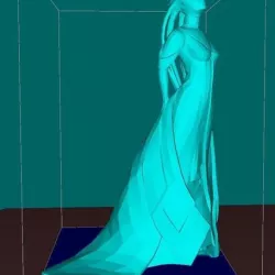 Asari alien girl, (ready for print)