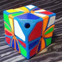 Asymmetrical Dino 2x2 Rubik's Cube