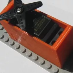 badBrick - Tower Pro SG5010 Servo Brick Top Mount