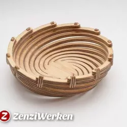 Bend Spiral Bowl cnc/laser