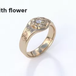 Big flower ring