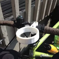 Bike Handlebar Cup Holder - Pint Glass or Coffee