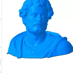 Bust of the statue of Hannibal Slodtz Atelier Des Lumiers museum