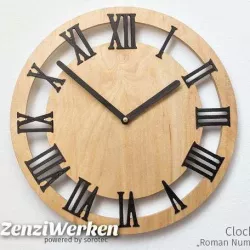 Clock Face "Roman Numerals" cnc/laser