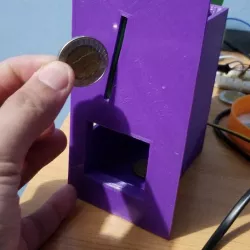 Coin acceptor 3D printable - Adjustable coin acceptor file