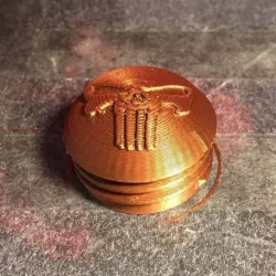 Collapsible sword cap - pirate skull theme!
