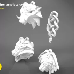 Collection- Witcher amulets -  3D PRINT MODEL