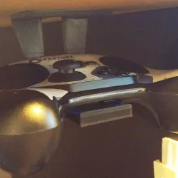 Controller under desk holder hook