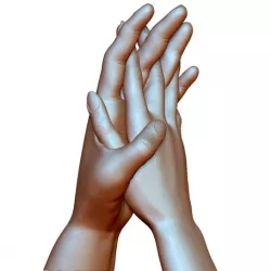 Couple in love holding hands.