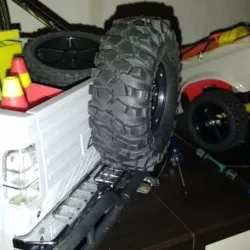 Cross-RC PG4 / PG4L Spare Wheel Holder Rear flap mount