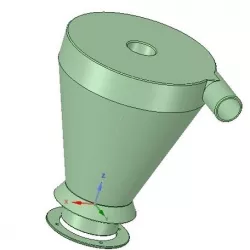 cyclone filter for household vacuum cleaner nozzle v01 3d-print