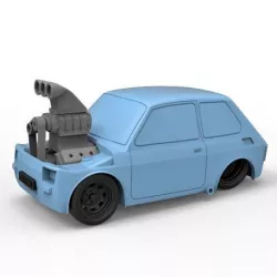 Diecast model Crazy Fiat 126p Scale 1:24