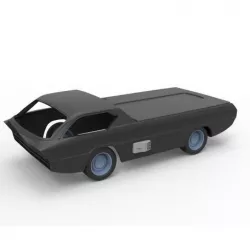 Diecast shell and wheels model Dodge Deora Scale 1 to 24