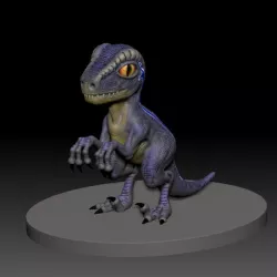 dino blue 3d print