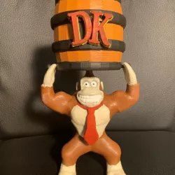 Donkey Kong and Barrel