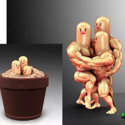 Dugtrio Funny 3D print model