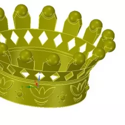 emperor crown of 3d printer for 3d-print and cnc