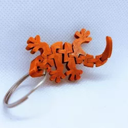 Flexi Articulated Mini Gecko Keychain