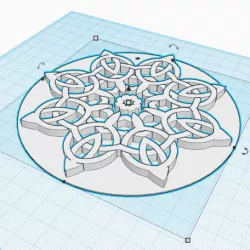 Floral shape of Celtic knots
