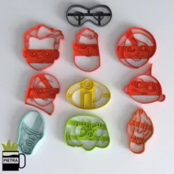 FONDANT COOKIE CUTTER THE INCREDIBLE 2