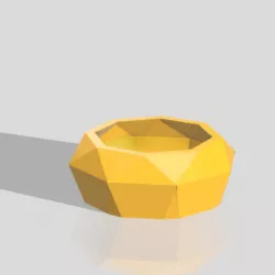 geometric plant vase