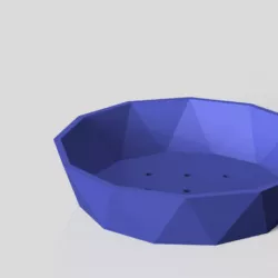 geometric plant vase