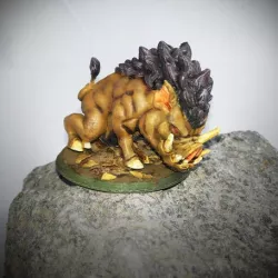 Giant Dire Boar Support Free Miniature