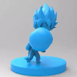 Goku vs freezer chibi