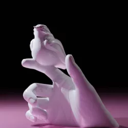 Hand Holding Bird Decorative
