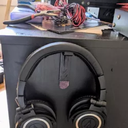 Headphone hook - command strip compatible