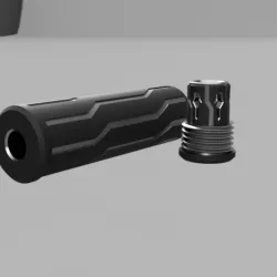 HUSH mock suppressor  (Airsoft) TYPE2