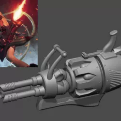 Jinx Minigun LOL league of legends - Fan Art 3D print model