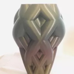 Knotted vine vase