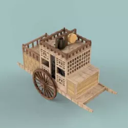 Korean traditional distance measuring carriage