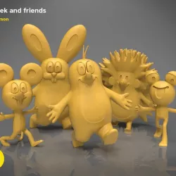 Krtek and his friends - 3D PRINT MODEL