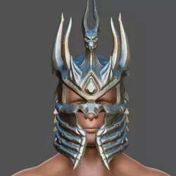 Lich king helmet Fan Art - 3d print -3D print model 3D print model